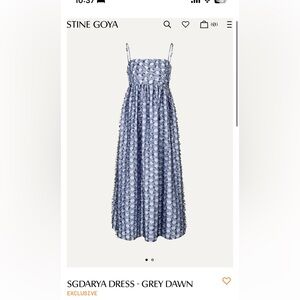 STINE GOYA SGDARYA Dress in Grey Dawn